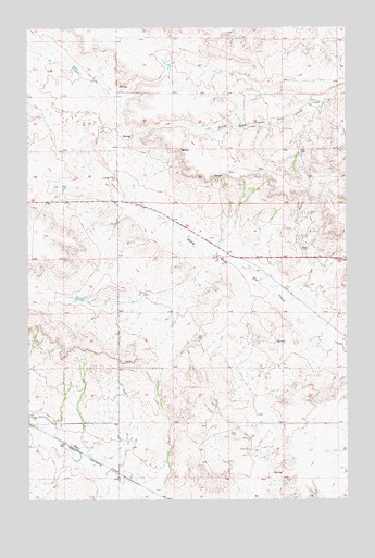 Crane NW, MT USGS Topographic Map