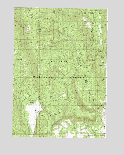 Crane Prairie, OR USGS Topographic Map