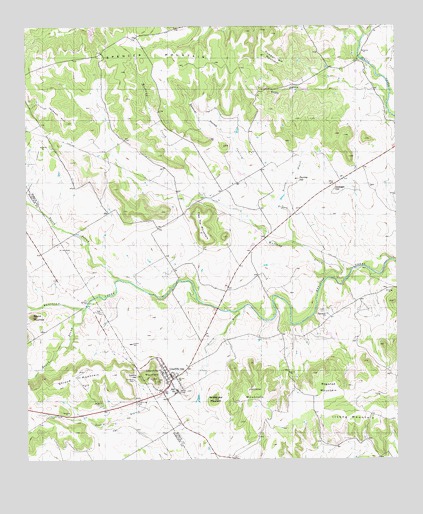 Cranfills Gap, TX USGS Topographic Map