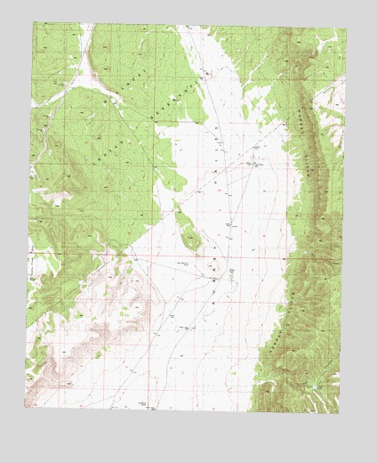 Crater Canyon, AZ USGS Topographic Map