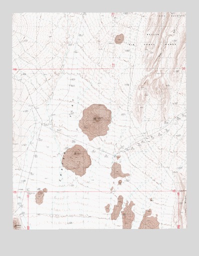 Crater Flat, NV USGS Topographic Map