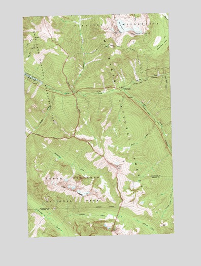 Crater Mountain, WA USGS Topographic Map
