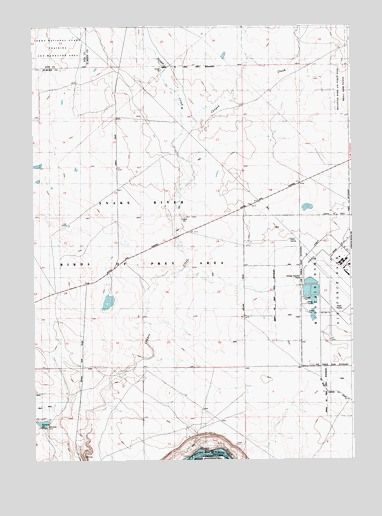 Crater Rings SW, ID USGS Topographic Map