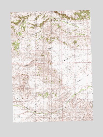 Crater Sink, WY USGS Topographic Map