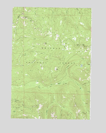 Crawfish Lake, OR USGS Topographic Map