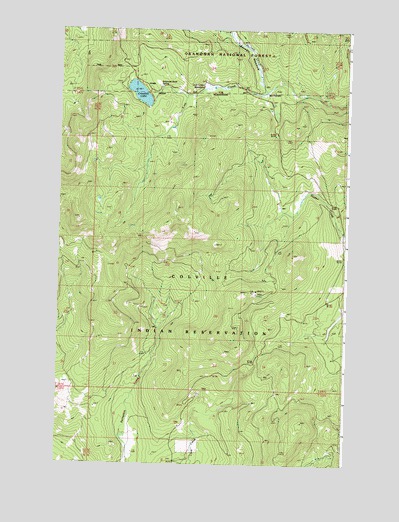 Crawfish Lake, WA USGS Topographic Map