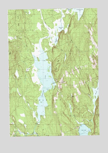 Crawford Lake, ME USGS Topographic Map