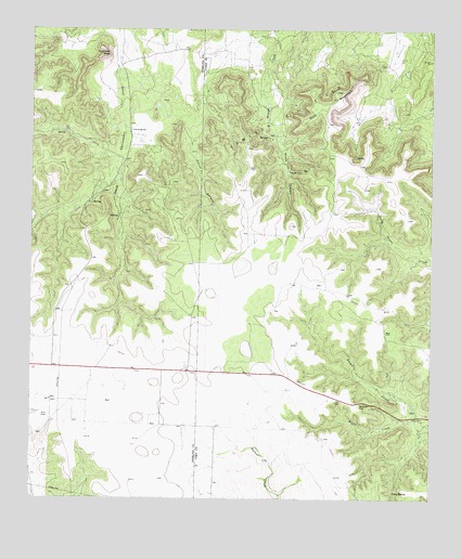 Crawford Slide, TX USGS Topographic Map