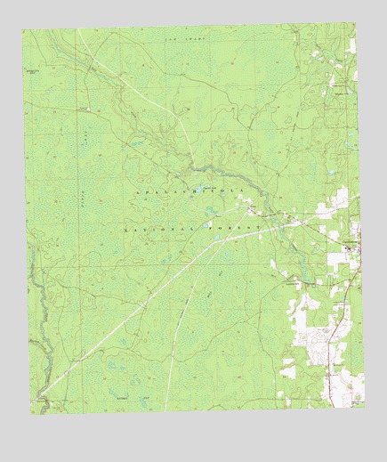 Crawfordville West, FL USGS Topographic Map