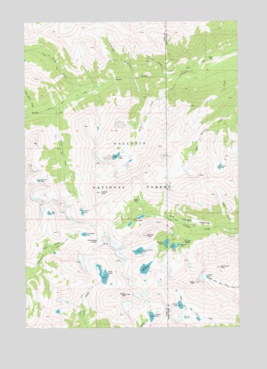 Crazy Peak, MT USGS Topographic Map