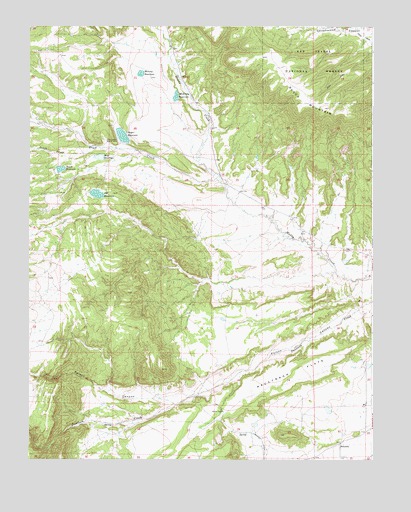 Creager Reservoir, CO USGS Topographic Map