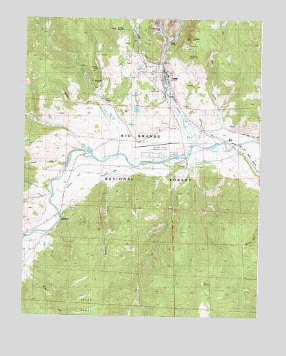 Creede, CO USGS Topographic Map