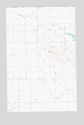 Creedman Coulee West, MT USGS Topographic Map