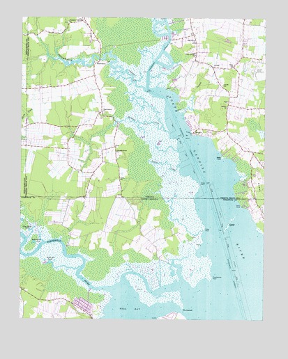 Creeds, VA USGS Topographic Map