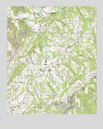 Creel, AL USGS Topographic Map