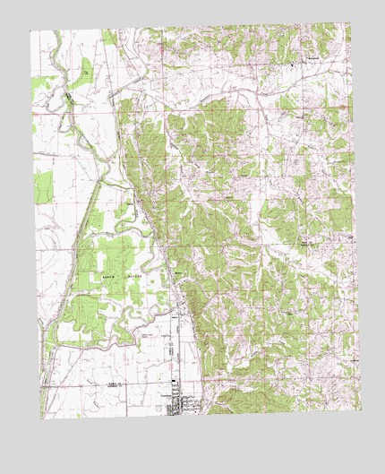 Crenshaw North, MS USGS Topographic Map