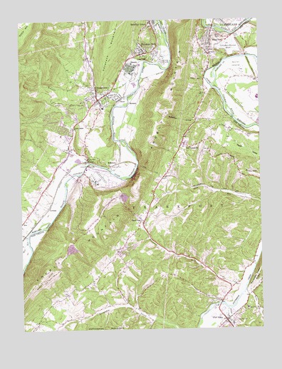 Cresaptown, MD USGS Topographic Map