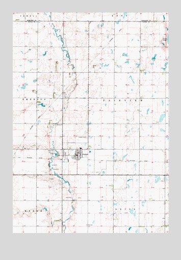 Cresbard, SD USGS Topographic Map
