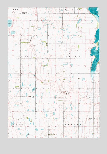Cresbard NE, SD USGS Topographic Map