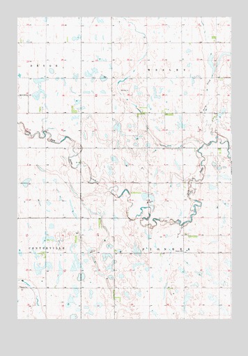 Cresbard SE, SD USGS Topographic Map