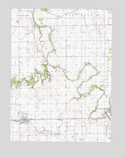 Crescent City, IL USGS Topographic Map