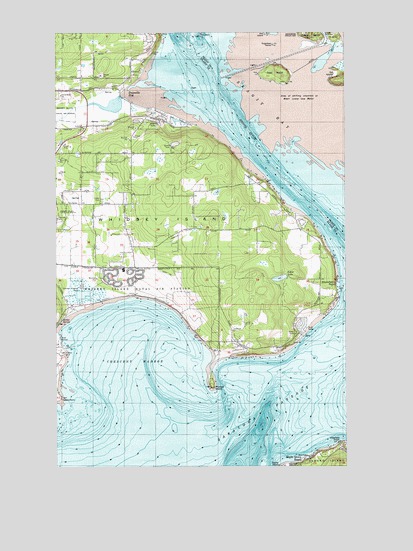 Crescent Harbor, WA USGS Topographic Map