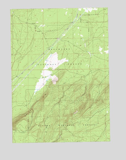 Crescent NE, OR USGS Topographic Map