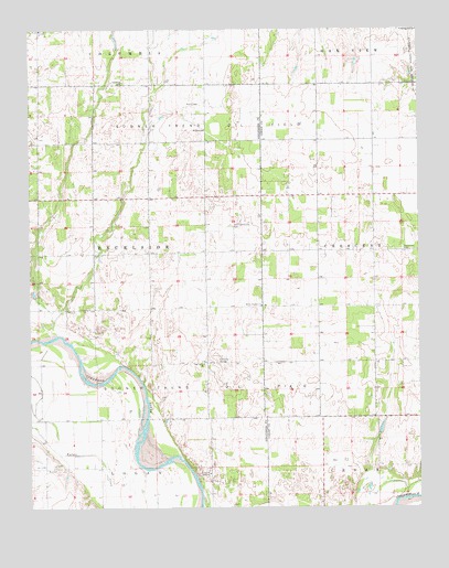 Crescent NW, OK USGS Topographic Map