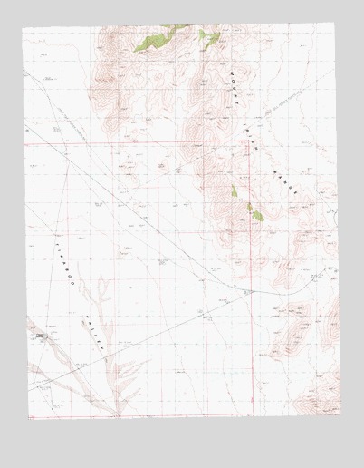 Crescent Reservoir, NV USGS Topographic Map