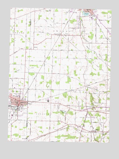 Crestline, OH USGS Topographic Map