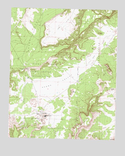 Acoma Pueblo, NM USGS Topographic Map