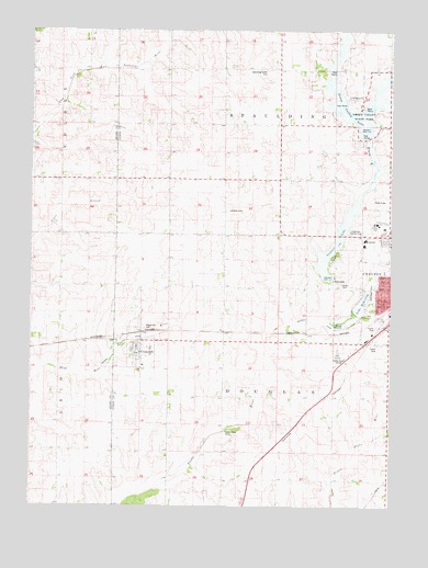 Creston West, IA USGS Topographic Map