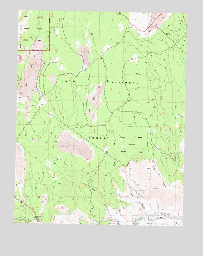 Crestview, CA USGS Topographic Map
