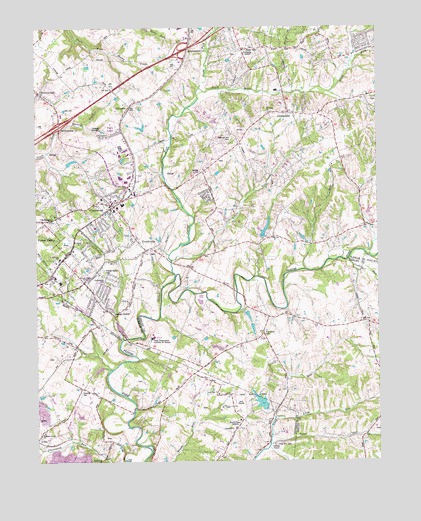 Crestwood, KY USGS Topographic Map