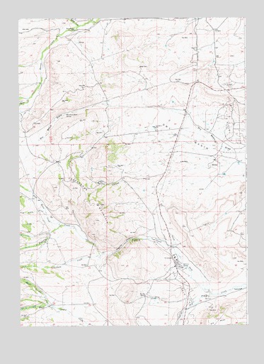 Cretaceous Mountain, WY USGS Topographic Map