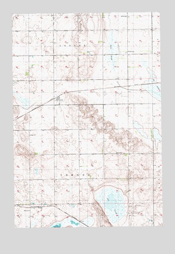 Crete, ND USGS Topographic Map