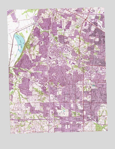 Creve Coeur, MO USGS Topographic Map