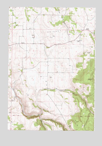 Cricket Flat, OR USGS Topographic Map