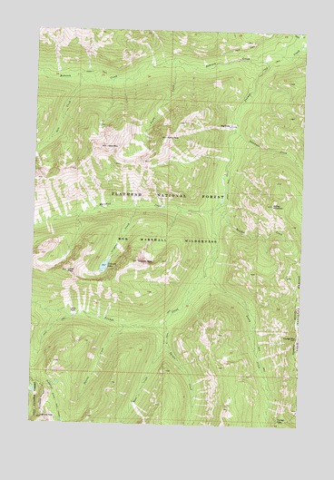 Crimson Peak, MT USGS Topographic Map