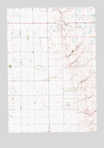 Crocker SW, SD USGS Topographic Map