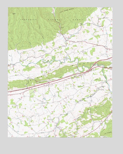 Crockett, VA USGS Topographic Map