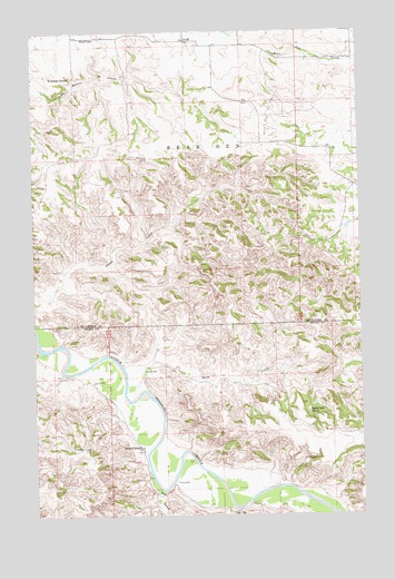 Croff, ND USGS Topographic Map