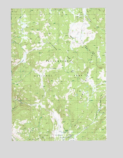 Crooked Creek, WY USGS Topographic Map