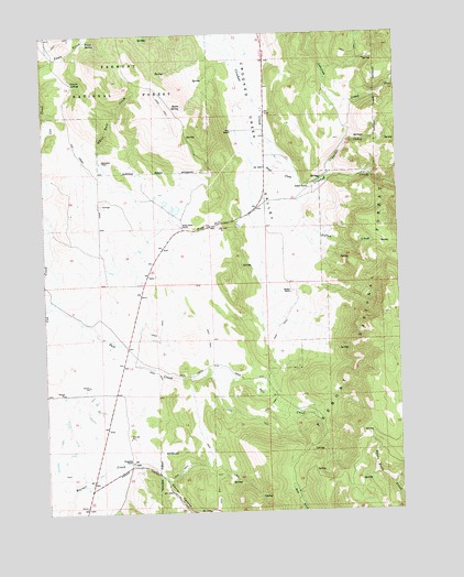 Crooked Creek Valley, OR USGS Topographic Map