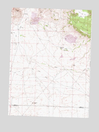 Crooks Peak, WY USGS Topographic Map