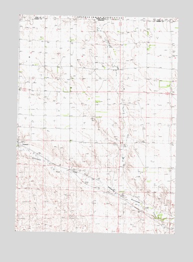 Crookston East, NE USGS Topographic Map