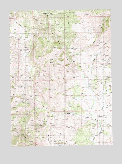 Annie Creek, NV USGS Topographic Map