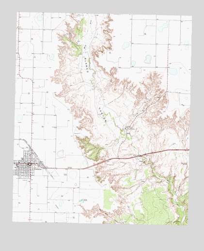 Crosbyton, TX USGS Topographic Map