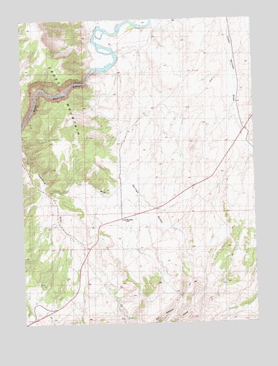 Cross Mountain Canyon, CO USGS Topographic Map