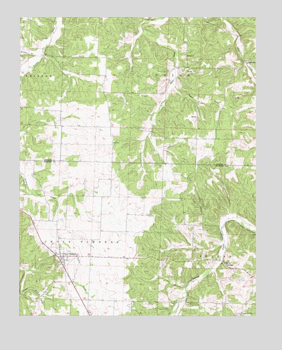 Cross Timbers, MO USGS Topographic Map